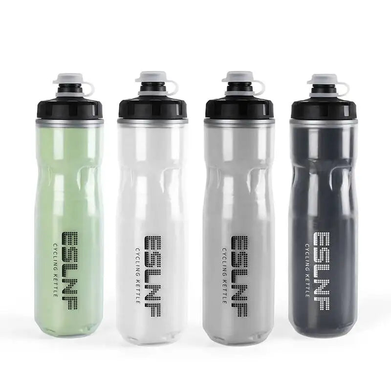 ESLNF Road Dual Bike Thermal Layer Leak-Proof 720Ml Keeping Bicycle Water Kettle Outdoor Cycling Sports Bottle