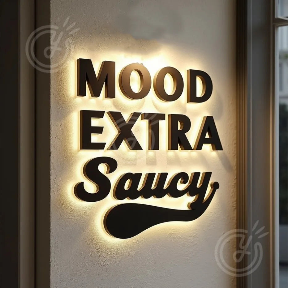 Custom Made LED 3D Sign Metal Backlit Letters for Outdoor Business Storefront Waterproof Advertising Display