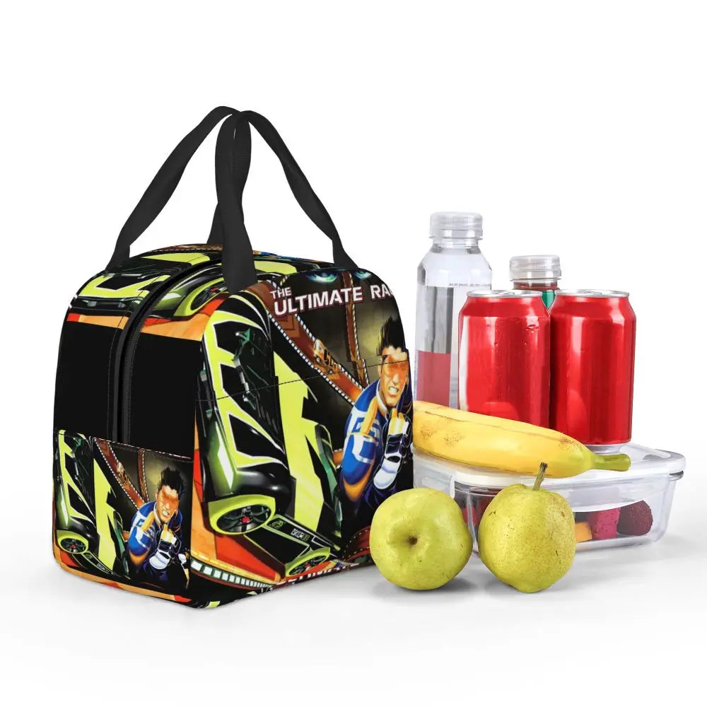 Custom Hot Wheels For Fans Thermal Insulated Lunch Bag Cartoon Sport Car Portable Lunch Container Travel Multifunction Food Box