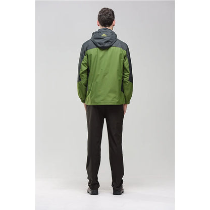 Veste de randonnée d'automne pour homme, imperméable et légère, avec capuche amovible, idéale pour le trekking, le camping et les activités de plein air. Vêtements de sport décontractés.