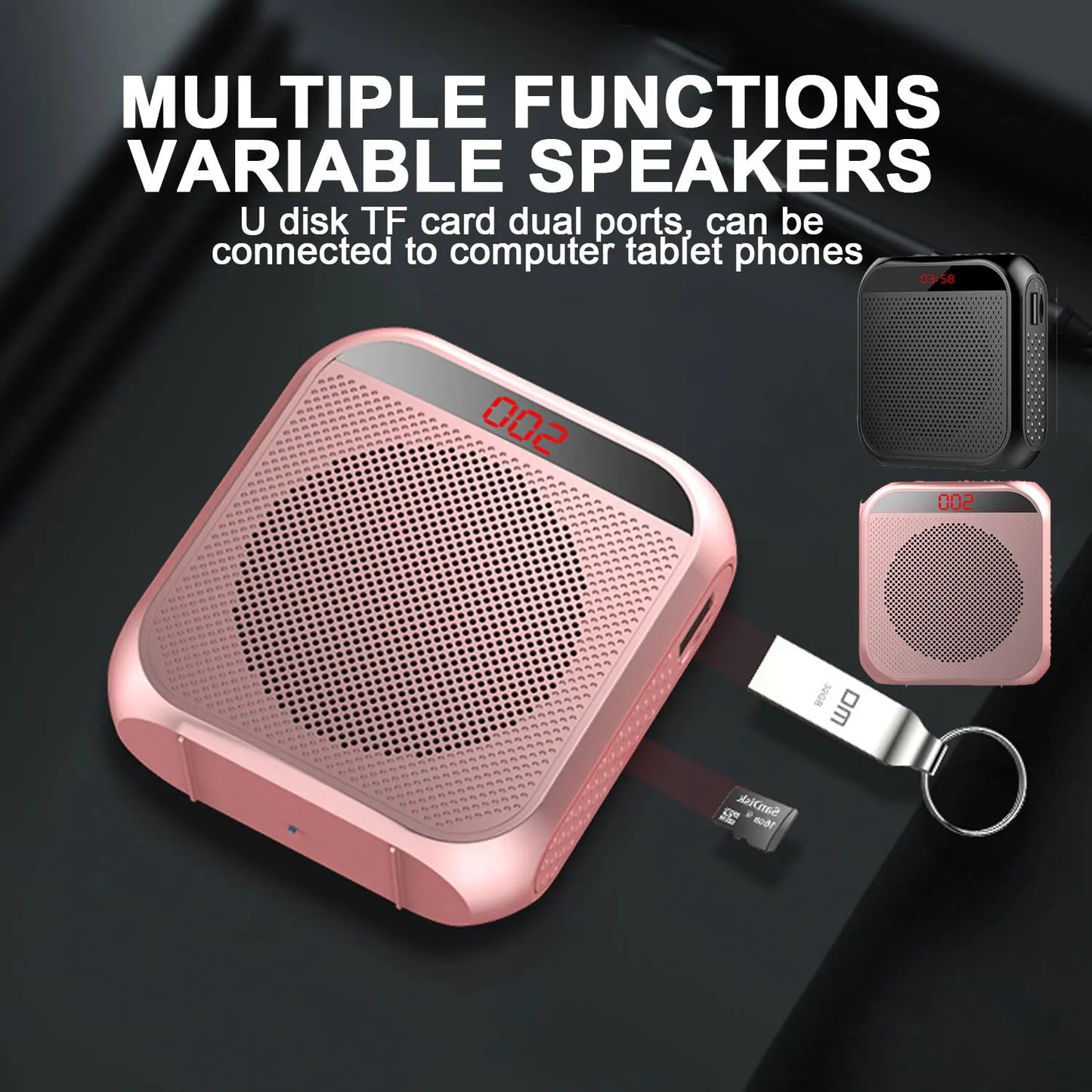 Megaphone Bullhorn Portable Audio Amplifier With Microphone Loudspeaker Shop Voice Sound For Teacher Amplified Megafon