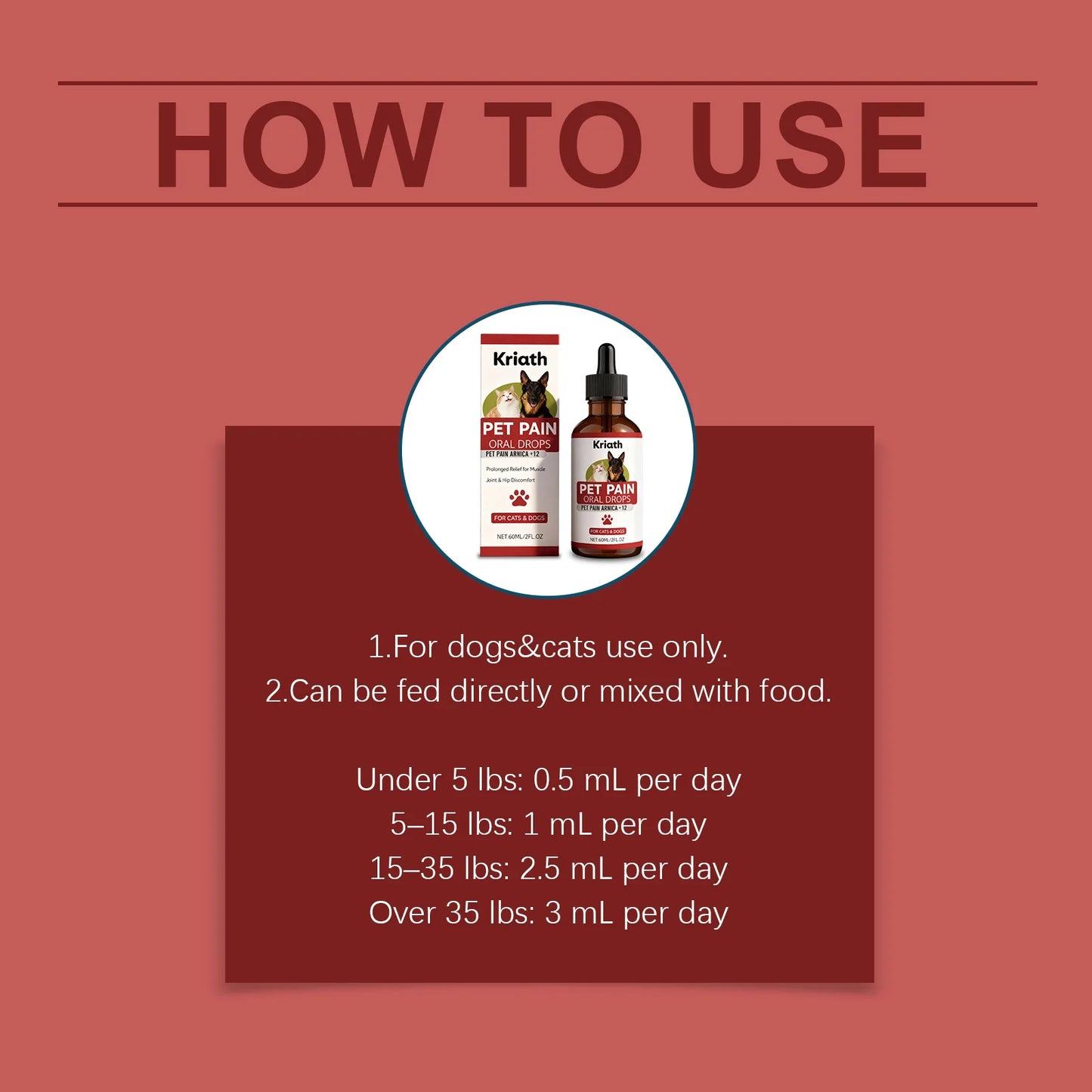 Pet Herbal Care Drops Effectively Nourish Joints Maintain Cartilage Health Enhance Resilience Gentle Ingredients Pet Joint Drops