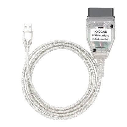 K DCAN K+CAN FTDI Chip OBD2 Auto Car Diagnostic Tools OBD 2 Scanner Switch USB Interface Cable K + DCAN OBD Diagnostic Cable
