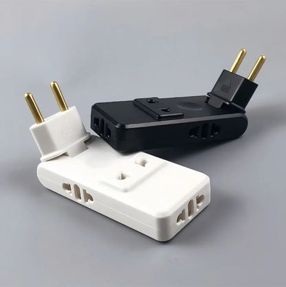 Protable Travel Power Converter Wall Outlet Plug Adaptors 4 in 1 EU 4.8MM Extension Chargers Adapter 180° Rotation Plug Adapter