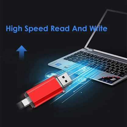 NEW Type-C 2 in 1 OTG 128GB 64GB Pendrive High Speed USB Flash Drive OTG Pen Drive 64GB 128GB 2 in 1 Type C OTG USB Flash Drive
