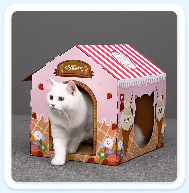 Cat litter, cat scratch board, integrated sofa, anti cat scratch box, cardboard box, house, cat toy, cat supplies