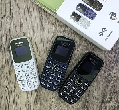 Button Mini Mobile Phone Bluetooth Earphone Dual SIM Cards Low Radiation Pocket Telephone Recording Alarm Backup Phone for Sport