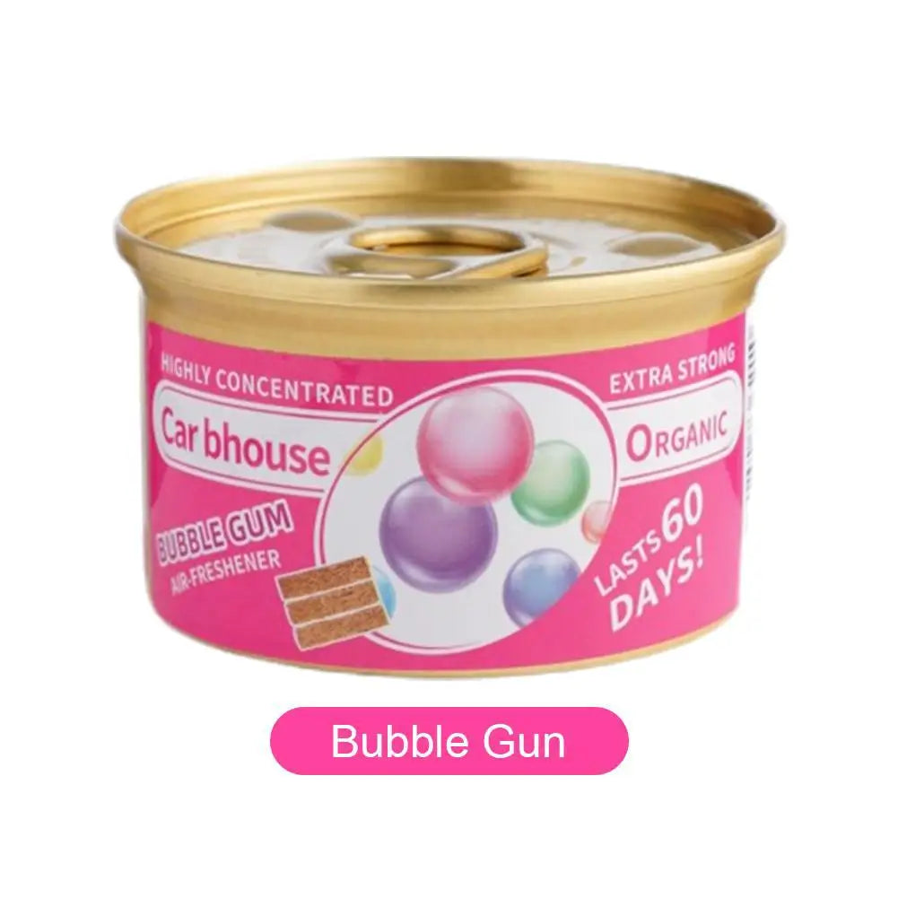Car Air Freshener Bubble Gum Scent Organic Cans Odor Eliminator Essential Long-Lasting Strong Fragrance For Auto Home Closet