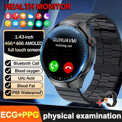 2026New For Man Smartwatches Outdoor Sport Smart Watch Men 1.43“ HD AMOLED Screen ECG physical examination BT5.0 Call smartwatc