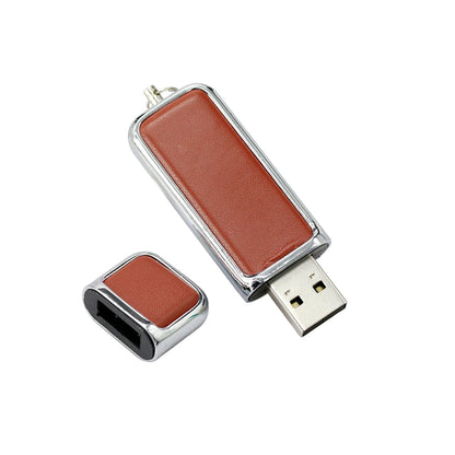 Pendrive 256GB USB Flash Drive Leather with Metal Keychain 64GB 32GB 8GB Business Usb Memories Disk 128GB Pen Drive Memory Stick