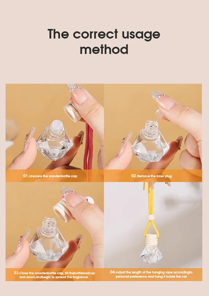 Car Air Freshener, Long Lasting Fragrance, Suitable for Car, Home, Office, Bathroom, Bedroom, Car Interior Aromatherapy