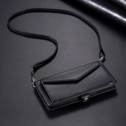 Coque Xiaomi 14 13 12 11 10 - Flip Wallet avec Porte-Carte et Lanière