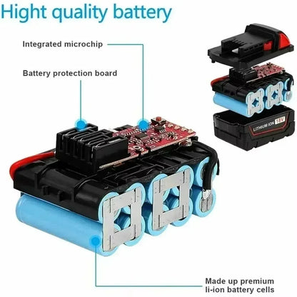 DHL 18V 12Ah For Milwaukee M18 Battery Li-Ion Replacement Battery For Milwaukee 18V M18 48-11-2830 0730-20 Tool battery