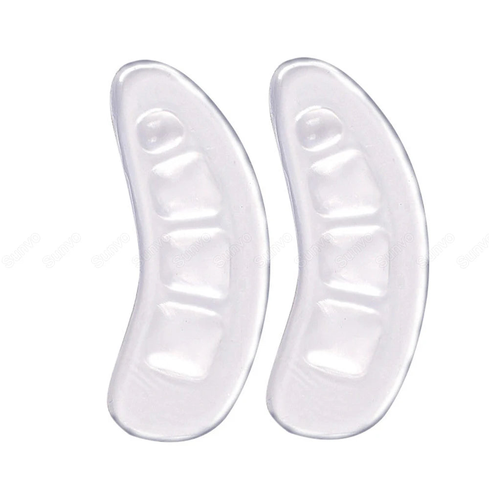 1/2Pair Silicone Pads Forefoot for Women's Shoes Non-slip Insert Self-adhesive Heel Gel Insoles Heels Sandals Anti-Slip Foot Pad