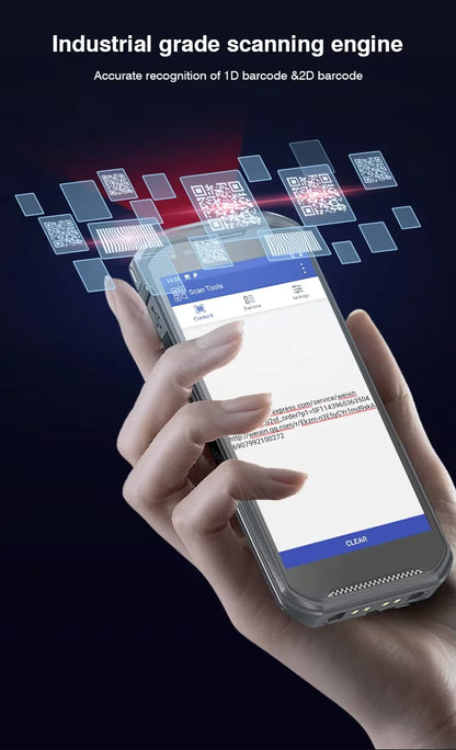 PDA Android Handheld Terminal Honeywell Barcode Scanner 1D Laser 2D QR Portable Data Collector Terminal Device with WIFI 4G NFC