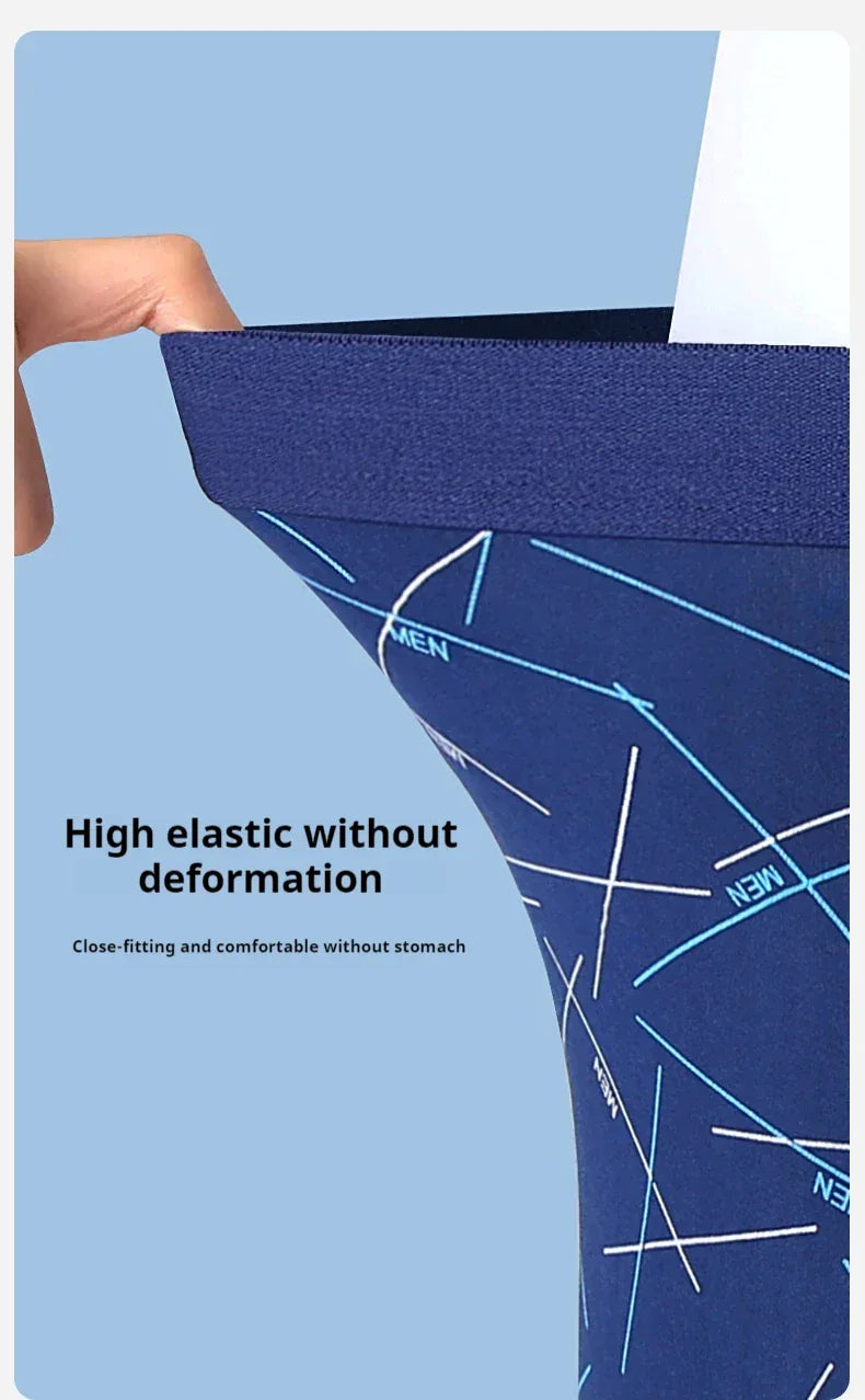 6Pcs Men's Sexy Underwear Boxers Mens Short Soft Comfortable Breathable Fashion Antibacterial Trunks Fitness Running Man Shorts