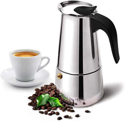 Stainless Steel Moka Pot Espresso Percolator Coffee Pots Electric Italian Turkish Portable Camping Moka Pots