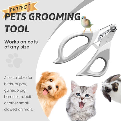 Benepaw Professional Pet Nail Clippers 3 Cutting Holes Cat Claw Trimmer Avoid Over Cutting Grooming Tool For Small Animals