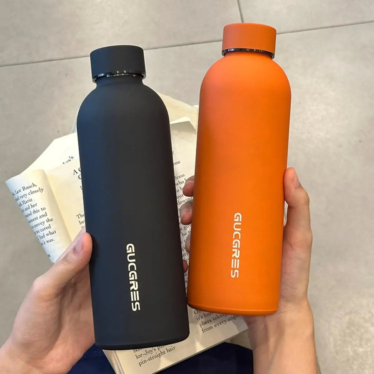 American Style Dual-Layer Stainless Steel Cup Portable Water Bottle Sports Wide Mouth Insulated Thermos Flask for Outdoor Use