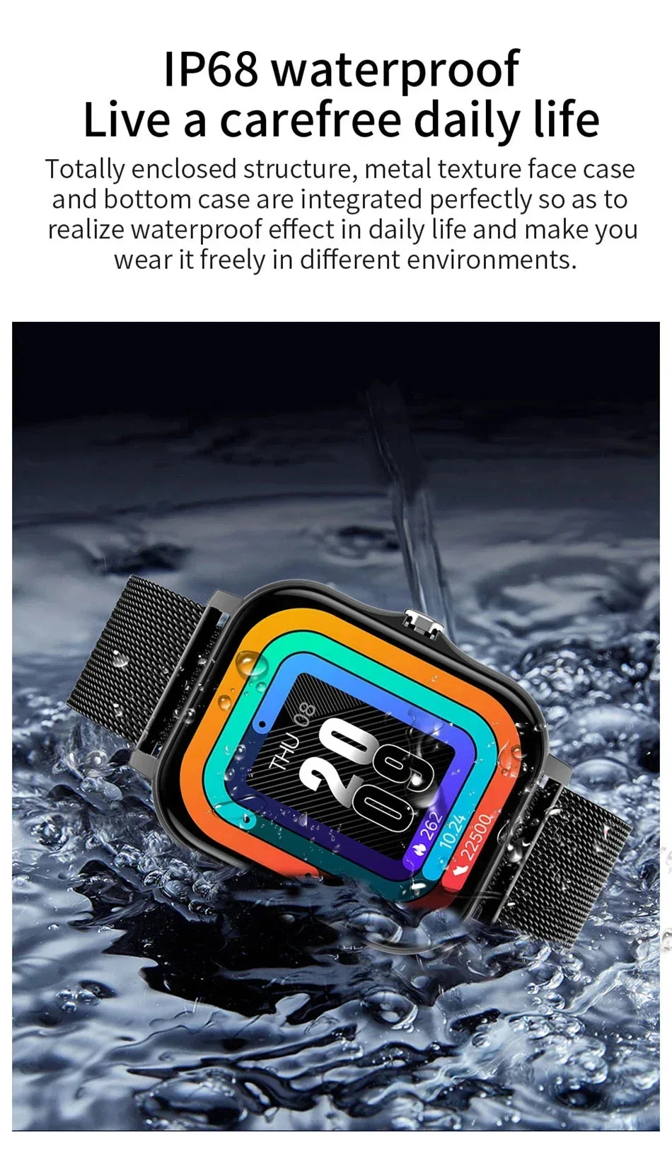 2025New Upgrad Smart Watch For Men Women 1.83Inch Full Touch Display BT Call Sports Monitoring SmartWatch For Android&IOS Phone