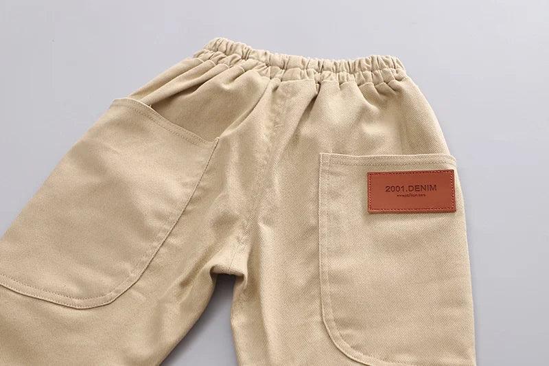 New Spring Autumn Baby Girls Clothes Children Boys Fashion Solid Pants Toddler Casual Costume Infant Trousers Kids Sportswear