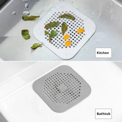 Sewer with Suction Cup, Floor Drain Mat, Kitchen, Bathroom, Anti Clogging Hair Filter