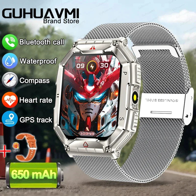 2025 New Men's Smart Watch 360 * 360 HD Touch Screen Sports Waterproof Smartwatch Health Monitoring Bluetooth Call Smart Watches