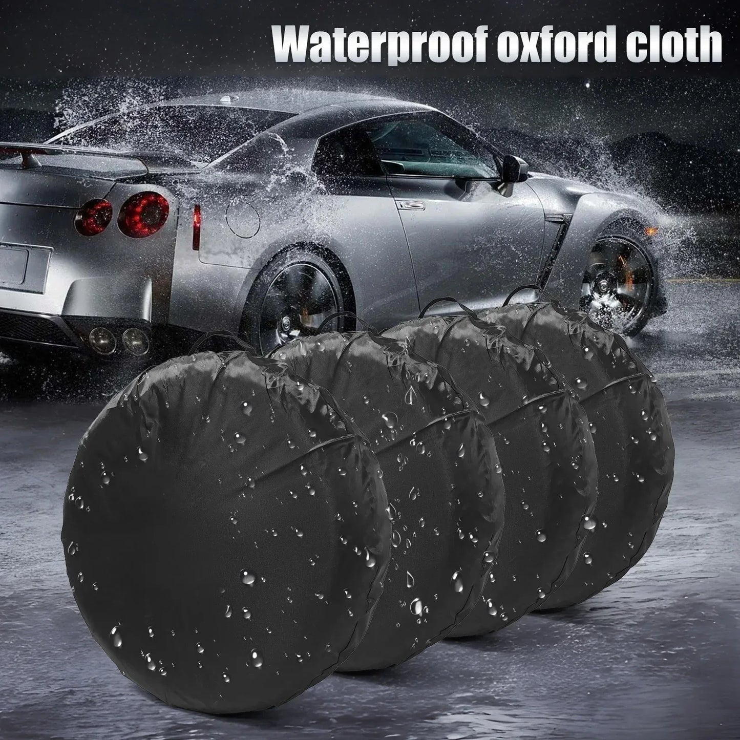 Car Spare Tire Cover Sunscreen Tire Bag Dustproof Protective Film Cloth Waterproof Spare Tire Wheel Bag Tyre Spare Storage Cover