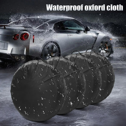Car Spare Tire Cover Sunscreen Tire Bag Dustproof Protective Film Cloth Waterproof Spare Tire Wheel Bag Tyre Spare Storage Cover