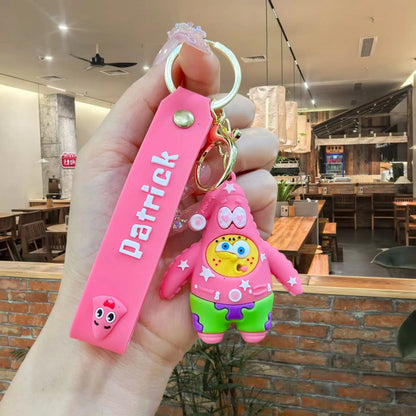 New Spongebob Patrick Star Keychain Creative And Cute Figurine Pendant