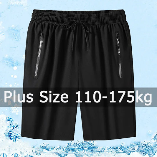 Men Casual Shorts Sweatpants 110-175kg Plus Size 1XL-7XL Pack of 1/2/3 Loose Elastic Waist Sport Pants Running Fitness Gym Pants