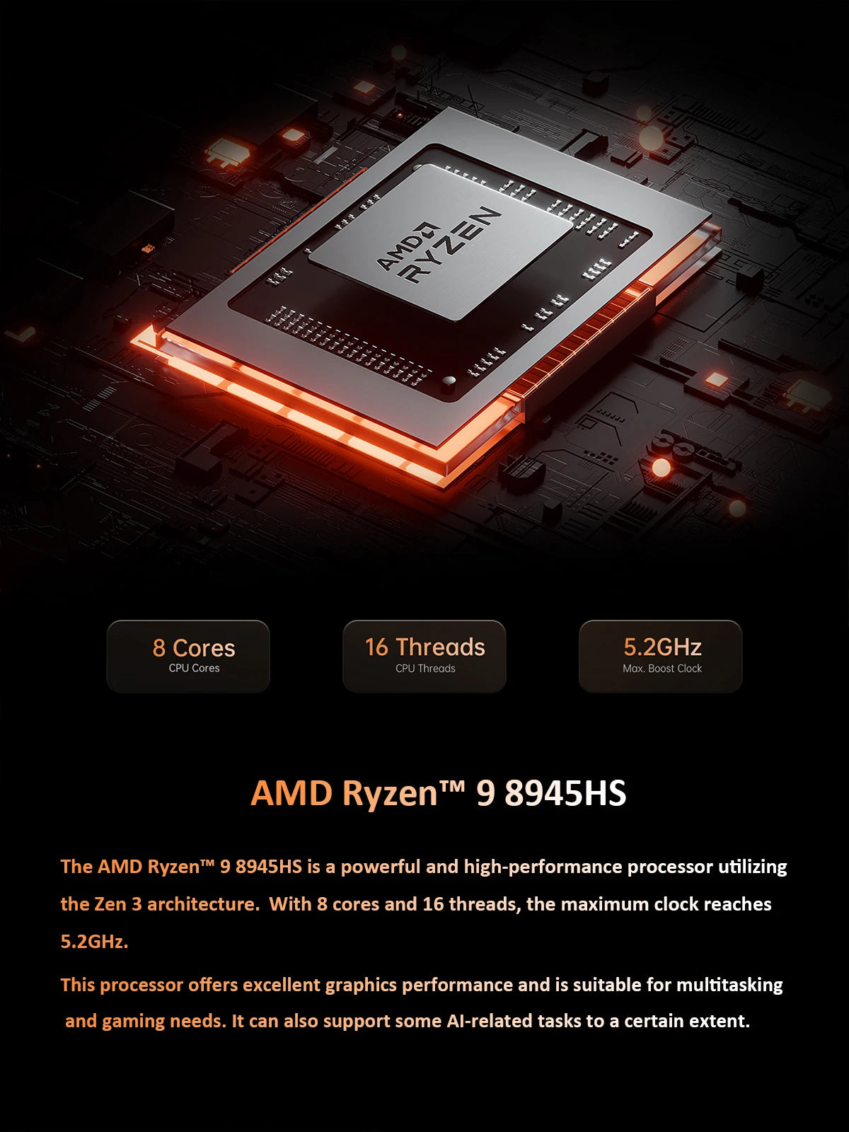MINISFORUM OCuLink Gaming Mini PC UM890 UM880 Pro AMD Ryzen 9 8945HS R7 8845HS 2*USB4 2*DDR5 2*PCIE4 Windows 11 Computer WiFi6E