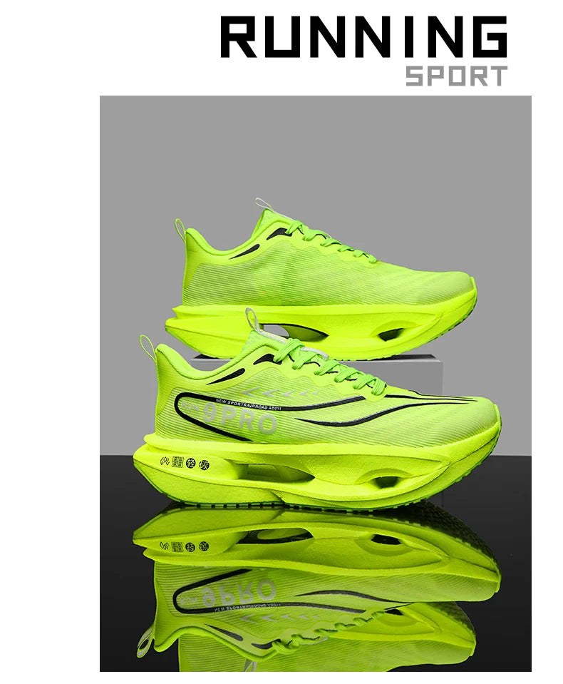 Running Shoes Men Sports Carbon Board Marathon Breathable Light Comfort Women Athletic Sneakers Jogging Tenis Air Cushion 2026