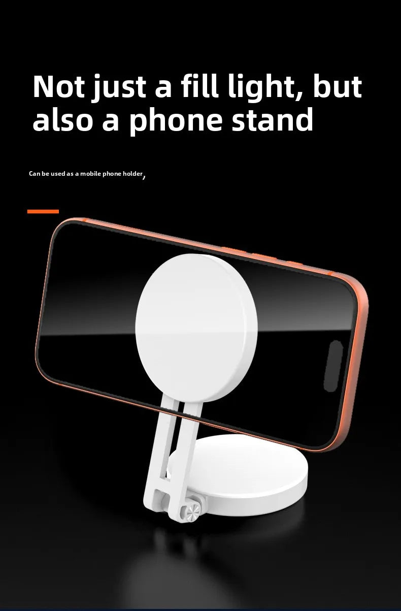 Magsafe Phone LED Ring Light Portable Bi Color Dimmable Selfie Fill Light for Live Stream Vlog Photography