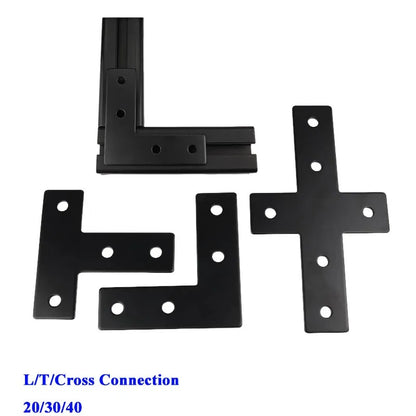 1PC BLACK 4040 4040 T Slot European Standard Anodized Aluminum Profile Extrusion 100-1000mm Linear Rail for CNC 3D Printer