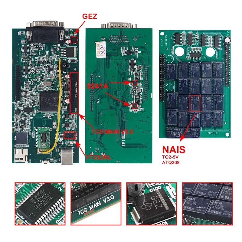 10PCS 2021.11/2020.23 Multidiag Pro TCS DS/ACTM OBD2 Diagnostic Tool 2017.R3 With Keygen /2018.R0 For TCS  For Multi Cars Trucks