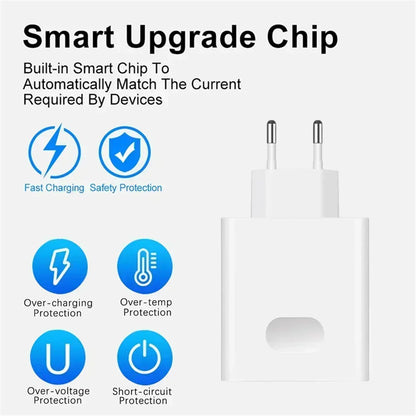 6A 66W Super Fast EU US Wall Charger Adapter 6A Type-C Cable For Huawei Mate 40 50 60 P50 Nova8 9 10 Honor 90 100 X7 X8 X9 Magic