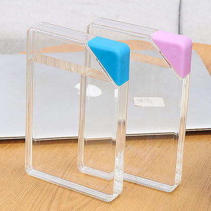 Flat Water Bottle for Outdoor Reusable Transparent Sports Bottle for Students Kids Women Men