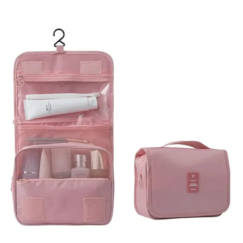 Handheld large capacity dry wet separation waterproof storage bag, wash bag travel convenient multifunctional hanging makeup bag