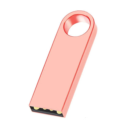 50PCS/lot Metal USB 2.0 Flash Drives 1GB 2GB 4GB Pendrive 8GB 16GB Pen Drive 32GB 64GB Memory USB Sticks 128MB 256MB Free LOGO