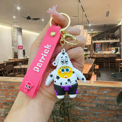 New Spongebob Patrick Star Keychain Creative And Cute Figurine Pendant