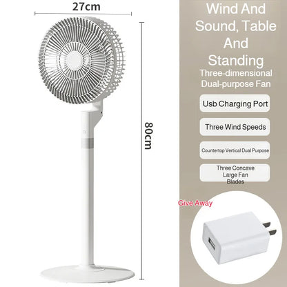 Household Air Circulation Fan Desktop Silent Electric Fan High Wind Floor Portable Fan Powerful Energy-saving Rental House Fan