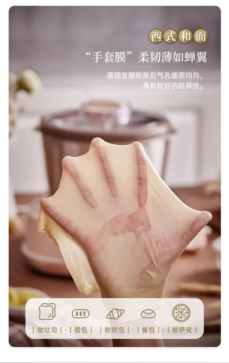 5L Electric Dough Mixer Household Timing Dough Kneading Machine Stand Mixer Microcomputer Control Flour Fermentation Mixer
