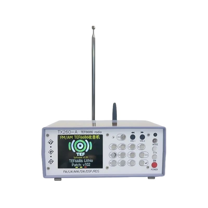 1Set Latest TEF6686 FM SW/MW/LW Full Band Radio RDS + Battery Speaker Charger Antenna FM AM Radio FM AM Radio