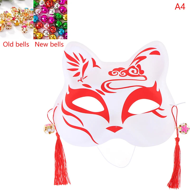 1Pc Anime Fox Masks PVC Half Face Cat Mask Masquerade Festival Party Cosplay Props