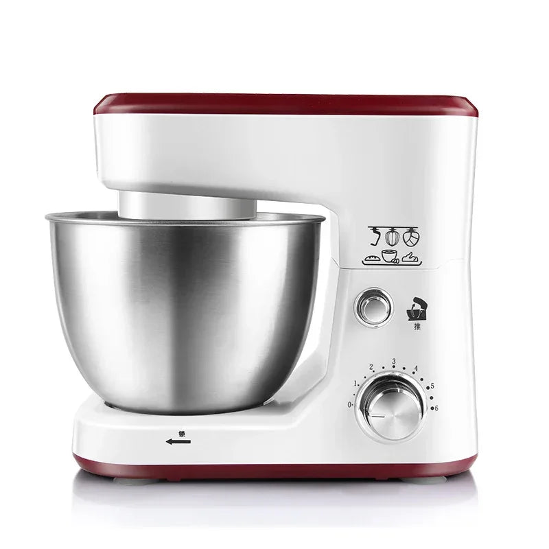 AC220-240V 50-60HZ 600W POWER 4L bowl Powerful home use mini food mixer hand mixer stand mixer Polupar Dough Cream Mixer muliuse