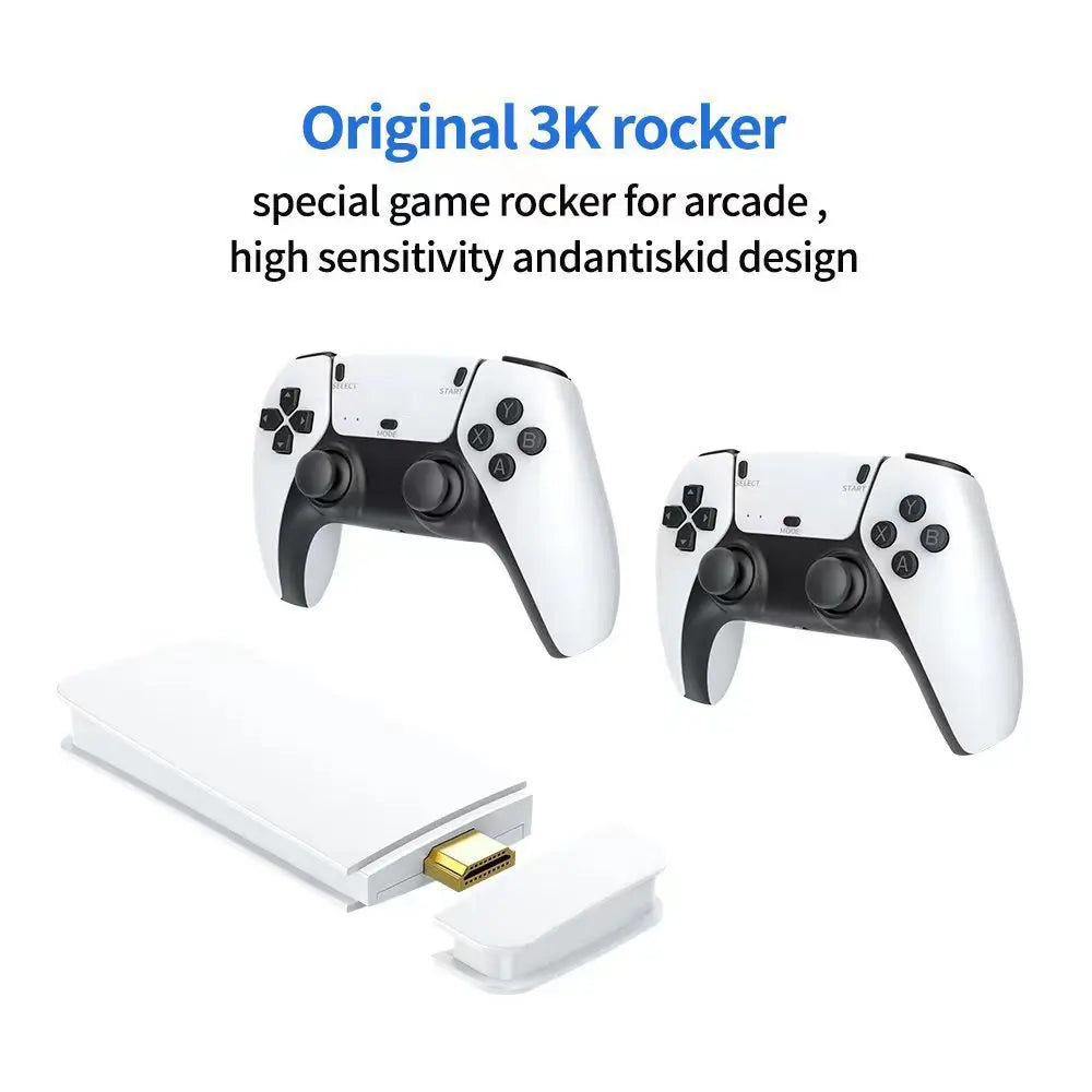 For M15 Gaming Stick VideoTVGaming Console Wireless Gamepad Over40000/50000 Classic Arcade Games HD Graphics Two-Player Battles