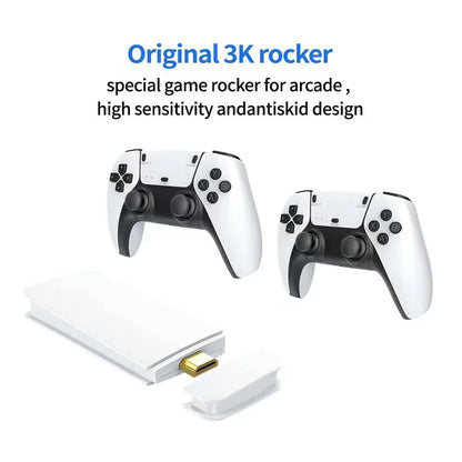 For M15 Gaming Stick VideoTVGaming Console Wireless Gamepad Over40000/50000 Classic Arcade Games HD Graphics Two-Player Battles
