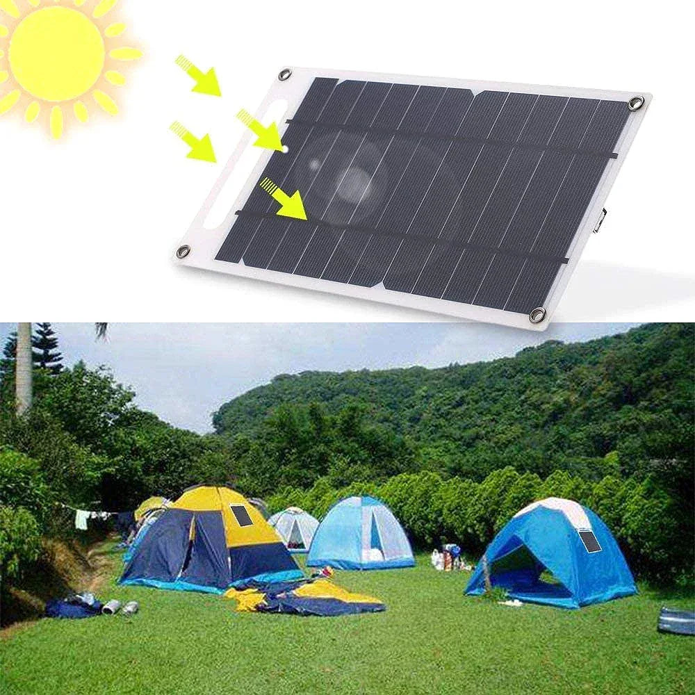 5V 10W Solar Panel USB Outdoor Hike Camping Portable Cells Battery Solar Charger Charging Plate for Mobile Phone Power Bank