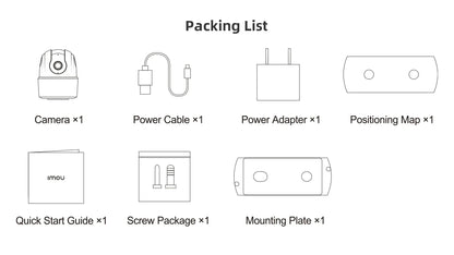 IMOU Ranger 2C 5MP Wifi Camera Two-way Talk Surveillance Security 360° Coverage Portection Night Vision Smart Tracking Camera